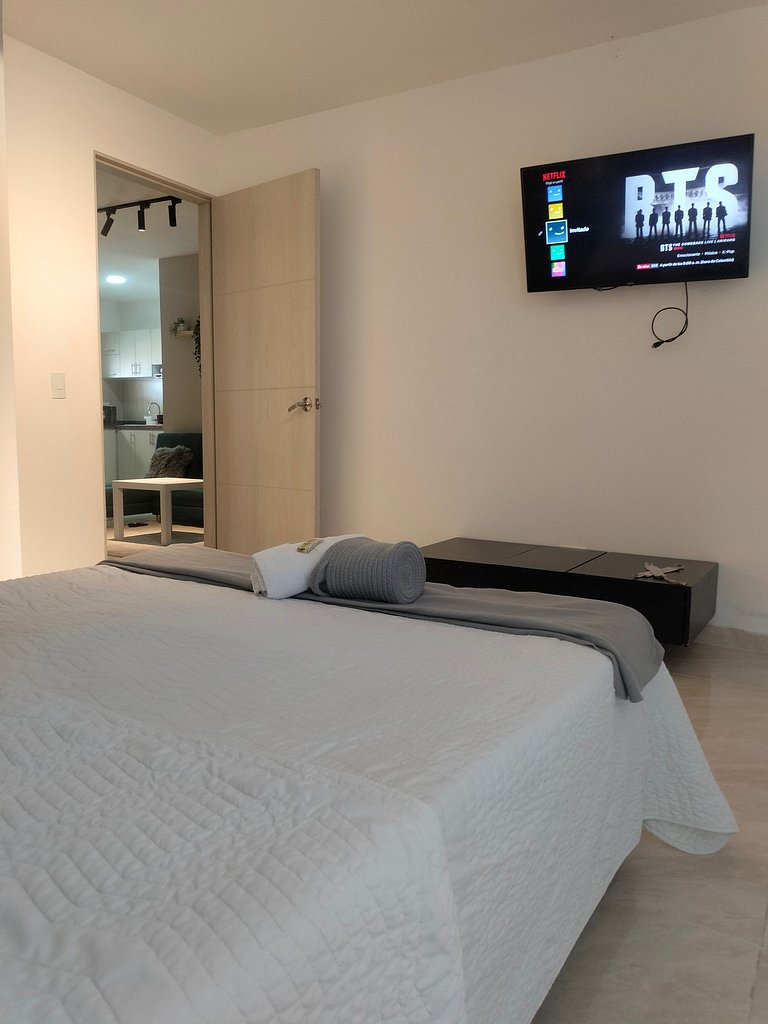 Cómodo apartamento con terraza.