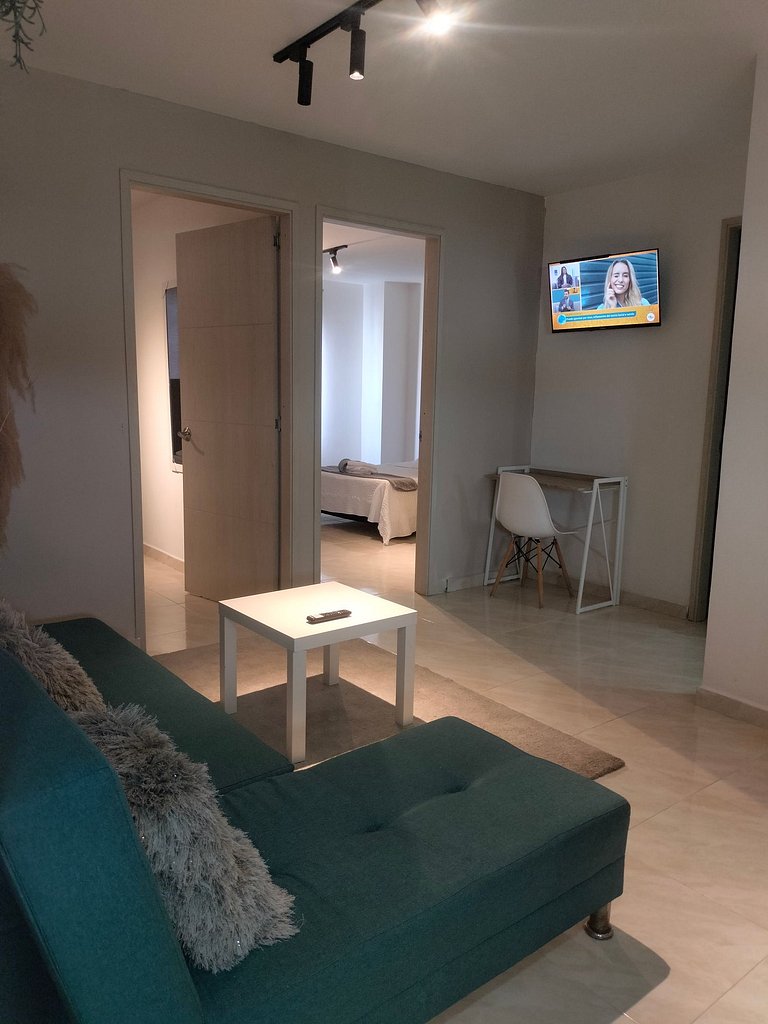 Cómodo apartamento con terraza.