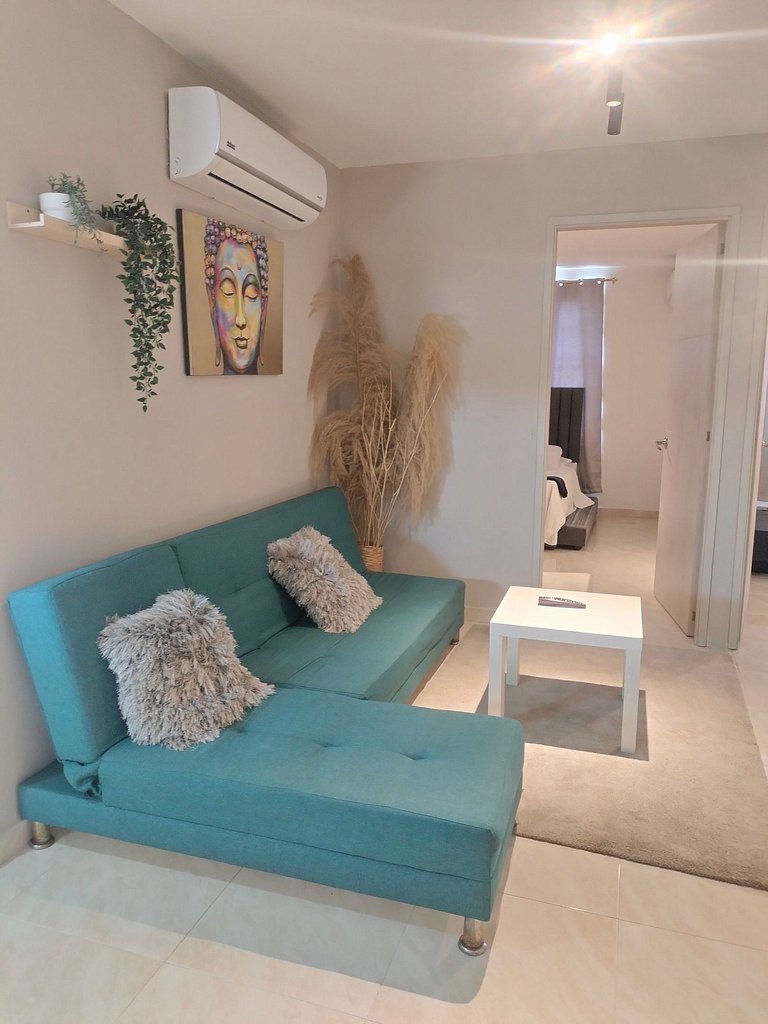 Cómodo apartamento con terraza.